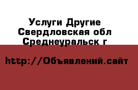 Услуги Другие. Свердловская обл.,Среднеуральск г.